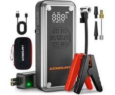 Acmount automobilinis paleidimo įrenginys 7000 A, 21800 mAh su 150 PSI kompresoriumi W160