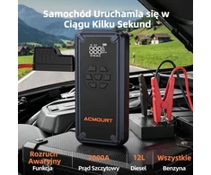Acmount automobilio akumuliatoriaus paleidimo įrenginys 7000 A, 21800 mAh, 150 PSI, W160