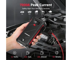 Acmount automobilio užvedimo įrenginys 7000 A, 23800 mAh, 12 V, P110