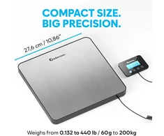 Adamson elektroninės siuntų svarstyklės iki 200 kg, 10 g tikslumas, ADPOS1138