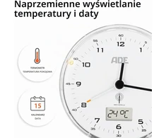 ADE radijo bangomis valdomas analoginis žadintuvas su LCD ekranu, CK2311