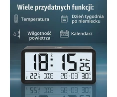 ADE radijo bangomis valdomas žadintuvas, XXL ekranas, CK2303