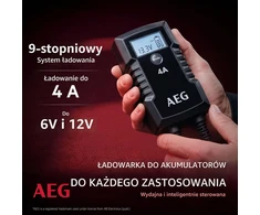AEG automobilinio akumuliatoriaus mikroprocesorinis įkroviklis 6/12 V 4 A LD 4.0 10616