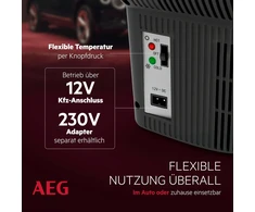 AEG automobilinis mini šaldytuvas termoelektrinė, 16 l, juoda/pilka, Board-Bar BK 16