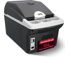 AEG automobilinis mini šaldytuvas termoelektrinė, 16 l, juoda/pilka, Board-Bar BK 16