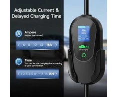AFYEEV mobilus sieninis EV įkroviklis 11 kW, 3 fazių, Type 2, 7 m kabelis, 6–16 A