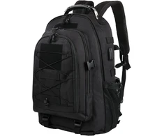 aiGear taktinė kuprinė 35 l, vandeniui atspari, 7 skyriai, juoda, sportui ir žygiams