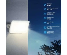 Aigostar 30 W lauko LED prožektorius, 2450 lm, IP65, natūrali balta 4000 K, 2 vnt. rinkinys