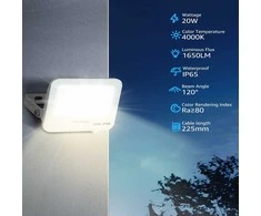Aigostar lauko LED prožektorius 20 W, 1650 lm, IP65, neutrali balta 4000 K, 2 vnt.