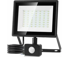 Aigostar LED lauko prožektorius su judesio jutikliu, 50 W, 4300 lm, IP65, šaltai balta 6500 K