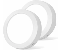Lubinis šviestuvas Aigostar LED lubinė lempa, 18 W, 2100 lm, 6500 K balta, aliuminio korpusas, Ø17,4 cm, 2 vnt.