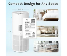 Airthereal oro valytuvas ir drėkintuvas 2 viename su HEPA filtru iki 123 m² AEH300