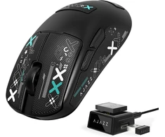 A.JAZZ belaidė trijų režimų žaidimų pelė, Bluetooth 5.0 / 2,4 GHz / USB-C, PixArt 3311, 24000 DPI, 54 g, AJ159V2MC