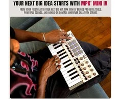 AKAI MPK Mini MK4 - MIDI controller / control keypad, baltas