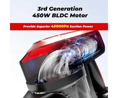 Akitas belaidis vertikalus dulkių siurblys 450 W, 45 kPa, 60 min V10A