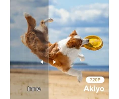 AKIYO mini projektorius O1 su Wi-Fi ir Bluetooth, 720p, Full HD 1080p palaikymu