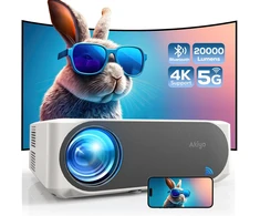 AKIYO nešiojamas projektorius Full HD 1080p su Wi-Fi 6 ir Bluetooth 5.2 O8