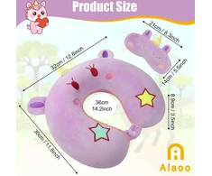 Alaoo kelioninė U formos kaklo pagalvė iš memory foam su kauke vaikams ir suaugusiems