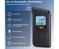 Alkotesteris Rottogoon alkomatis su dviem jutikliais, LCD ekranu ir 20 kandiklių MR1107