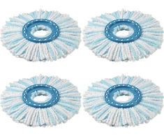 Alloytool keičiamos grindų plovimo šluostės Leifheit Clean Twist Disc Mop Ergo, 4 vnt., 52104