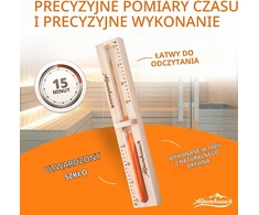 ALPENHAUCH pirties smėlio laikrodis 15 min. iš natūralios medienos ALP-SU1000-01