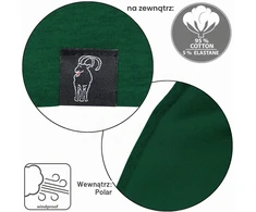 ALPIDEX žieminė medvilninė kepurė su flisiniu pamušalu, žalia, 13864_green