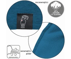 ALPIDEX žieminė medvilninė kepurė su flisiniu pamušalu, mėlyna, 13864_blue