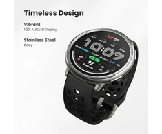 Amazfit išmanusis laikrodis Active 2, 44 mm, AMOLED, GPS, 10 d. baterija, Bluetooth, juodas