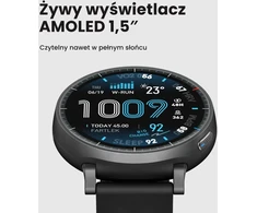 Amazfit išmanusis laikrodis Active maks. 48 mm AMOLED 1,5 colio GPS NFC 4 GB juodas