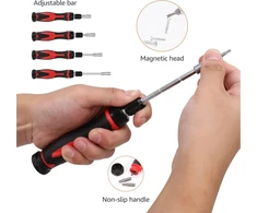 Amazon Basics 73 dalių magnetinis reketinių raktų ir precizinių atsuktuvų rinkinys DS-AMZ035