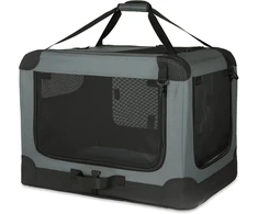 Amazon Basics sulankstomas 4 durų transportavimo krepšys mažiems gyvūnams 66 × 46 × 46 cm 12002N-26-APL