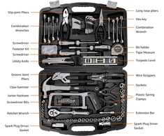 Amazon Basics universalus rankinių įrankių rinkinys namams, 173 dalys, DS-JYAMZ0003