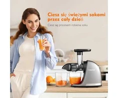 AMZCHEF lėtaeigė sulčiaspaudė 150 W, nerūdijančio plieno, be BPA, pilka, ZM1501