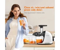 AMZCHEF lėtaeigė sulčiaspaudė, 150 W, nerūdijantis plienas, balta, ZM1501