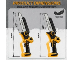ANEELV bešepetėlinis mini grandininis pjūklas DEWALT 18 V akumuliatoriui BB193