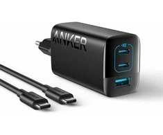 Anker 335 USB-C sieninis įkroviklis 67 W, 3 lizdai (2x USB-C, 1x USB-A) su kabeliu 1,5 m