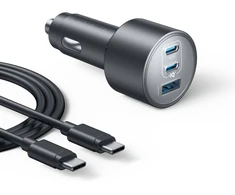 Anker automobilinis USB-C įkroviklis 167.5 W, 3 prievadai, greitasis įkrovimas B2737