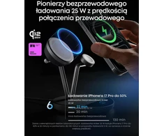 Anker belaidė 3 in 1 įkrovimo stotelė MagSafe Qi2 25 W su išmaniuoju ekranu B25X7