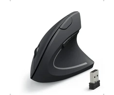 Anker belaidė vertikali ergonomiška optinė pelė, USB, 800/1200/1600 DPI, 5 mygtukai, juoda
