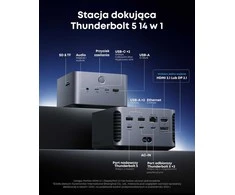 Anker dokavimo stotis Thunderbolt 5, 14 jungčių, 140 W, 120 Gb/s, HDMI/DisplayPort, A83B5