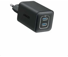 Anker Nano 3 47 W GaN USB-C sieninis įkroviklis su 2 portais, juodas
