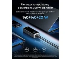 Anker Prime 26 250 mAh 300 W nešiojamas power bankas su 3 lizdais, juodas