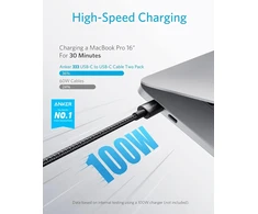 Anker USB-C į USB-C laidų rinkinys 100 W PD 3.0, 1.8 m, 2 vnt., A8757