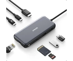 Anker USB-C šakotuvas PowerExpand 8-in-1 su HDMI 4K 60 Hz, 10 Gb/s ir PD 85 W A83830A1