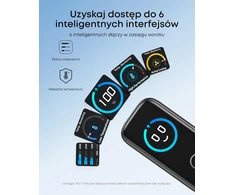 Anker USB-C tinklo įkroviklis 100 W su 3 prievadais, GaN ir išmaniuoju ekranu A121B