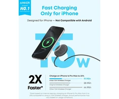 Anker Zolo belaidis magnetinis įkroviklis Qi2 15 W su USB-C, B25M2