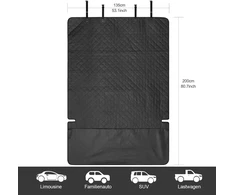 ANOSOSPECIAL automobilių bagažinės apsauga šunims, vandeniui atsparus juodas 200x130 cm poliesterio uždangalas SUV