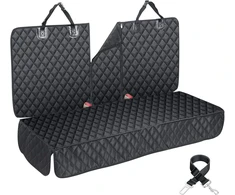 ANOSOSPECIAL vandeniui atsparus galinės sėdynės uždangalas ISOFIX, juodas, universalaus dydžio automobiliams