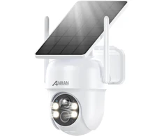 ANRAN lauko Wi-Fi PTZ stebėjimo kamera 5 MP su saulės moduliu IP66 Q4M5