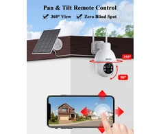 ANRAN lauko Wi-Fi stebėjimo kamera 5 MP, 360° PTZ, saulės energija, Q3 Max
